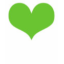 Green Heart Solid T Shirt