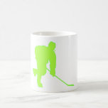 Green Hockey Player Coffee Mugs