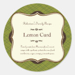 Green Holiday Label Sticker