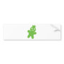 green horror doll icon bumper sticker