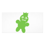green horror doll icon photo cards
