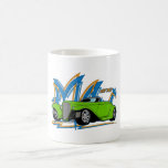 Green Hot Rod Coffee Mugs