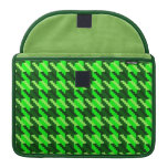 Green Houndstooth Sleeve For MacBook Pro