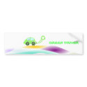 green hybrid car on hill bumper sticker bumper stickers