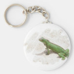 Green Iguana Lizard Keychain