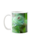 Green Iguana Lizard Reptile On Leaf Mug
