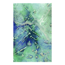green ink 1 customized stationery