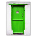 Green Irish Door Card