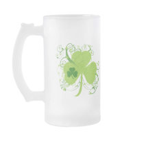 Green Irish Shamrock Coffee Mug