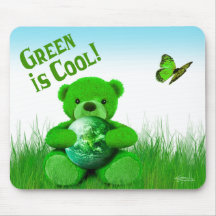 Green is Cool! Mousepad