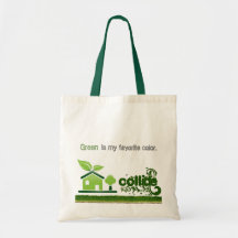 Green is my Favourite Colour Tote Bags