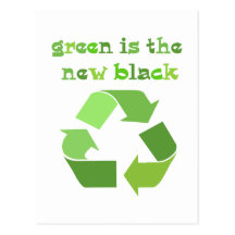 Green is the new Black! Postcards