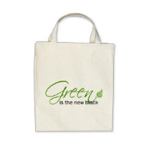 Green is the New Black Tote Bags