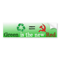 Green is the new Red Bumper Stickers