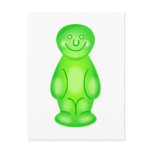 Green Jelly Baby postcards