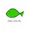Green Jesus Fish t-shirts