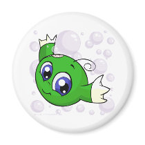 Green Kiko swishing through Kiko Lake magnets