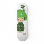 Green Kokeshi Triplet Skateboard