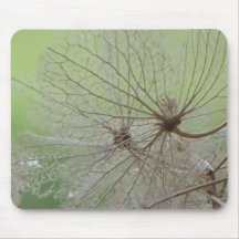 Green Lace Leaf Mouse Pad