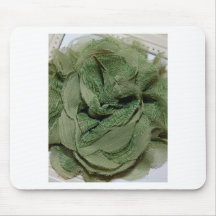Green Lace Twist Vintage Add Text Mousepads