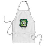 Green Lantern Graffiti Symbol aprons