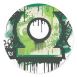 Green Lantern Graffiti Symbol stickers