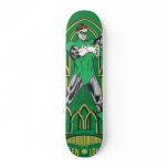 Green Lantern on decorative background skateboards