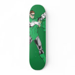 Green Lantern with Lantern skateboards