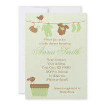 Green Laundry Baby Shower
