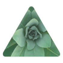 Green layered plant triangle sticker