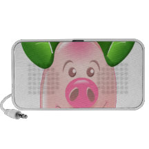 Green Leaf Pig Portable Speakers