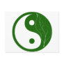 Green Leaf Yin Yang Postcards