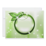 Green Leafs Invitation