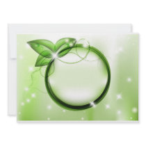 Green Leafs Invitation