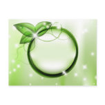 Green Leafs Postcard