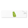 Green leaves bumper sticker