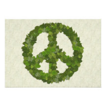 Green Leaves Of Peace Personalized Announcement