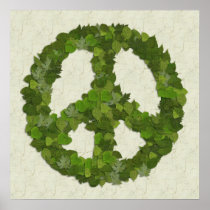 Green Leaves Of Peace Posters