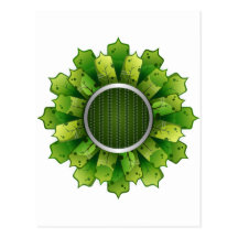 Green Leaves Postcards