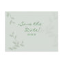 Green Leaves Save the Date Postcard