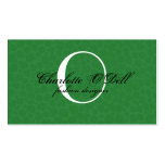 green leopard/ animal print business card templates