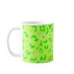 Green leopard coffee mug