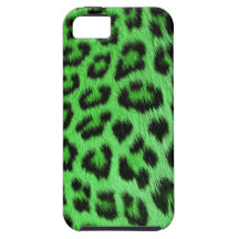 Green Leopard Print iPhone 5 Case (high res.)