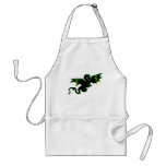 GREEN LIGHTNING DRAGON IN FLIGHT APRONS