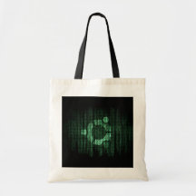 Green Linux Terminal Canvas Bags