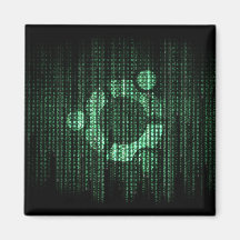 Green Linux Terminal Magnets