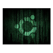 Green Linux Terminal Postcards