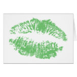 Green Lip Print cards