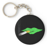 Green Lips Smoking keychains