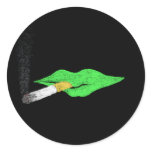 Green Lips Smoking stickers